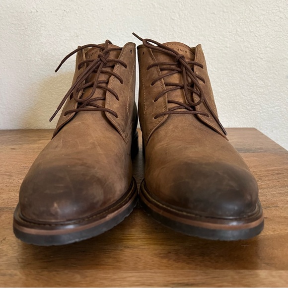 Cole Haan Chukka Boot Brown Leather Lace up Boots Size 11 M - Picture 3 of 12